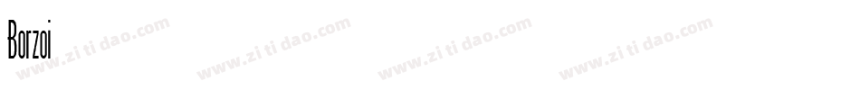 Borzoi Regular字体转换
